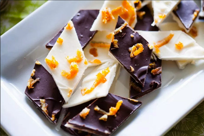 Chocolate Bark Made with Café Orange Coffee