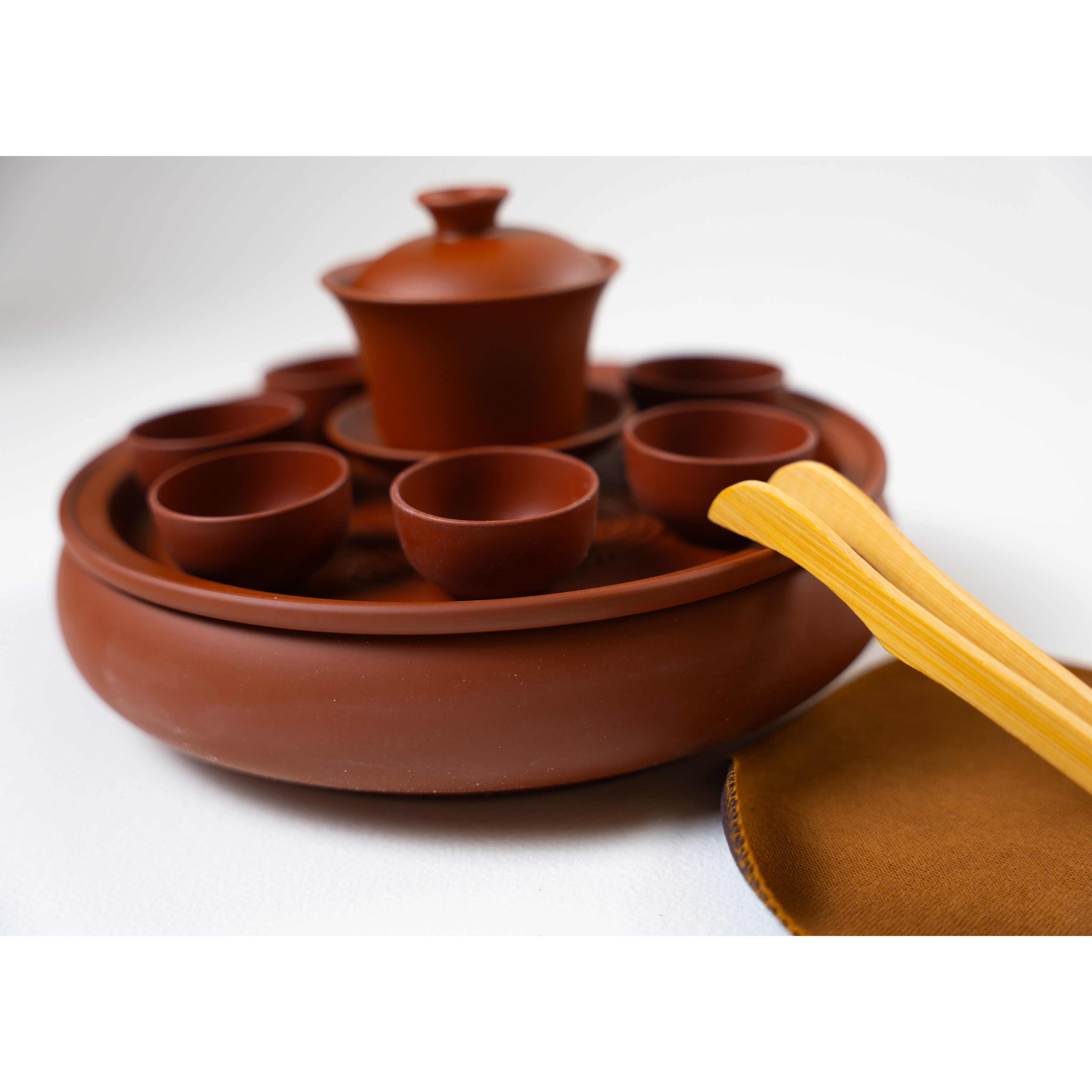 Tea Ceremony Set, Chaoshan Red Clay