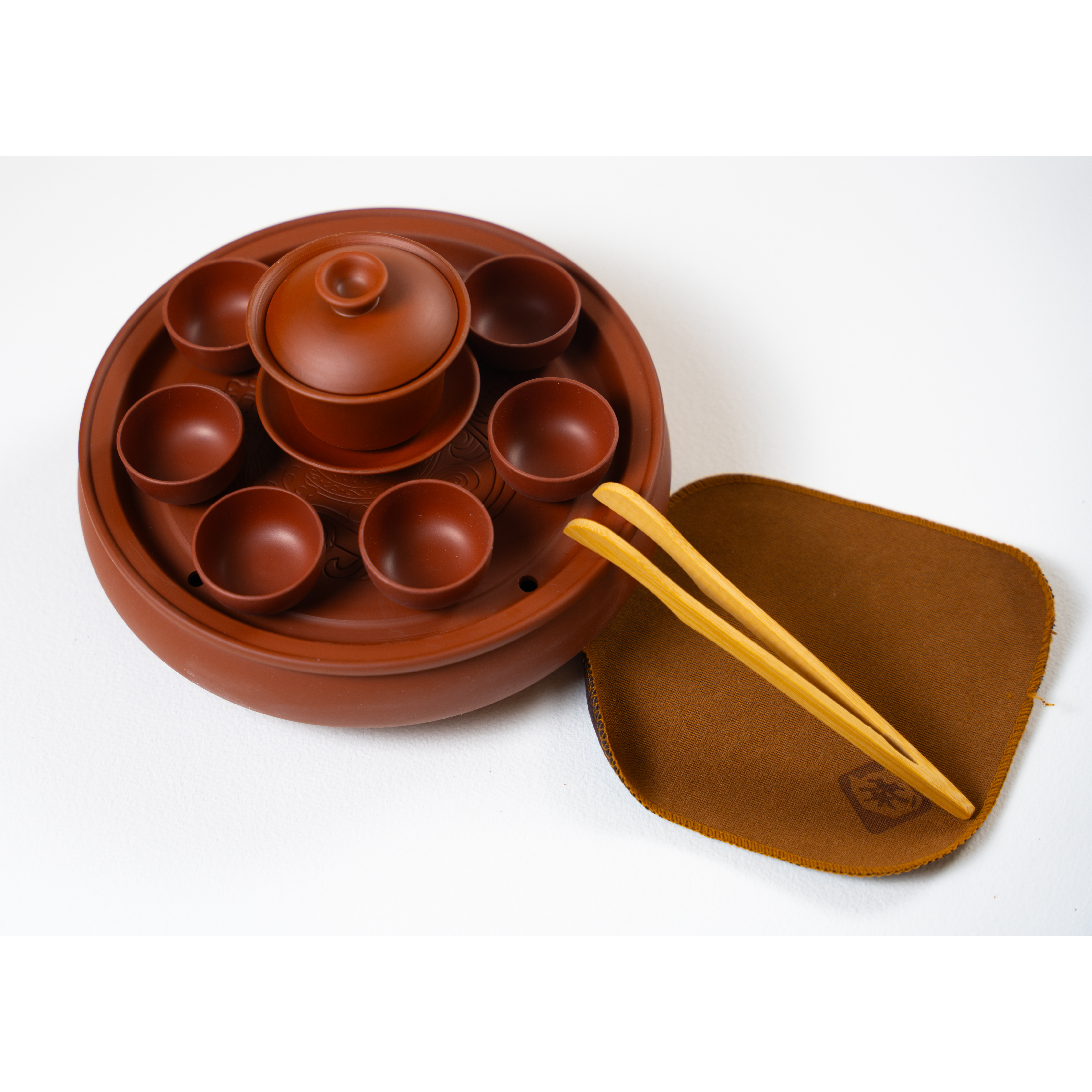 Tea Ceremony Set, Chaoshan Red Clay