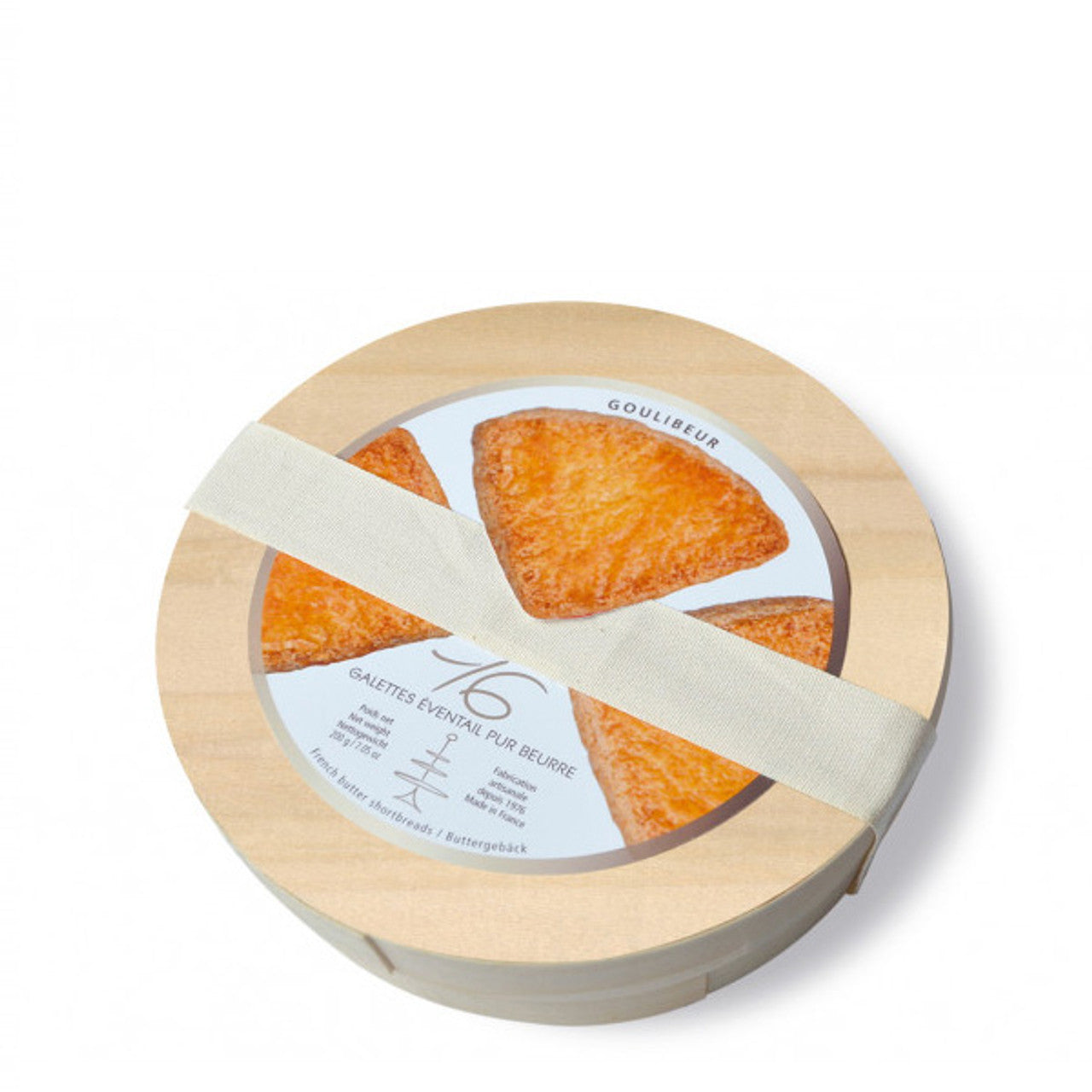 Fan-Shaped Shortbread in Wood Box