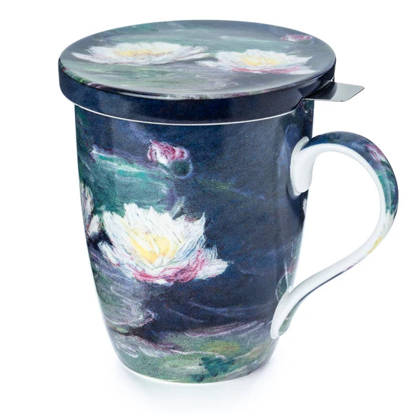 Infusor, taza y tapa "Irises" de Van Gogh