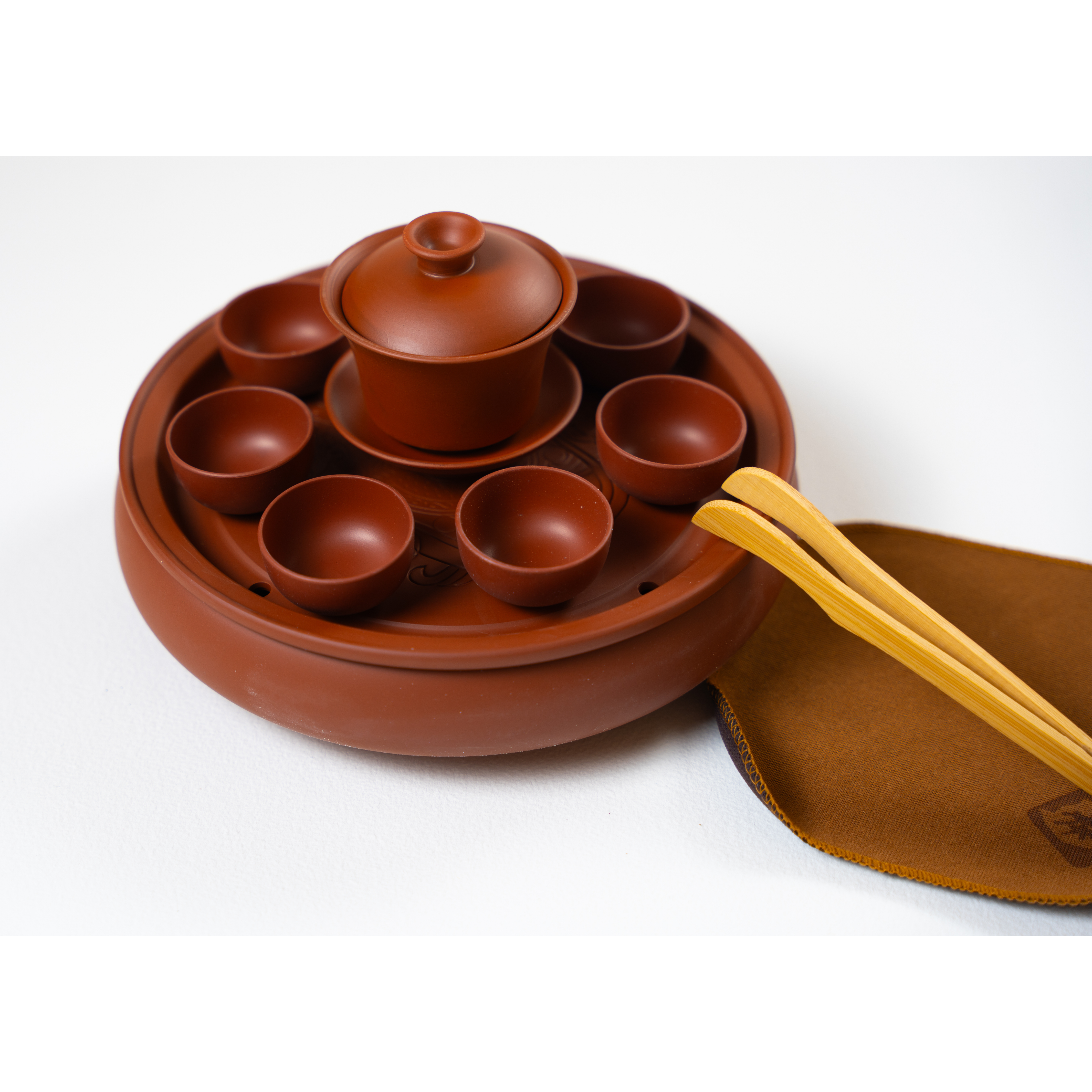 Tea Ceremony Set, Chaoshan Red Clay