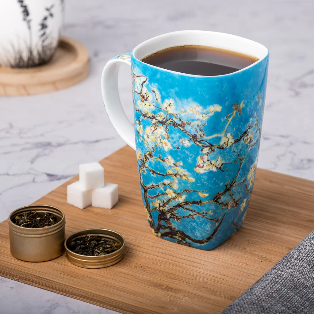 Taza Java Van Gogh "Almendro en flor rojo"