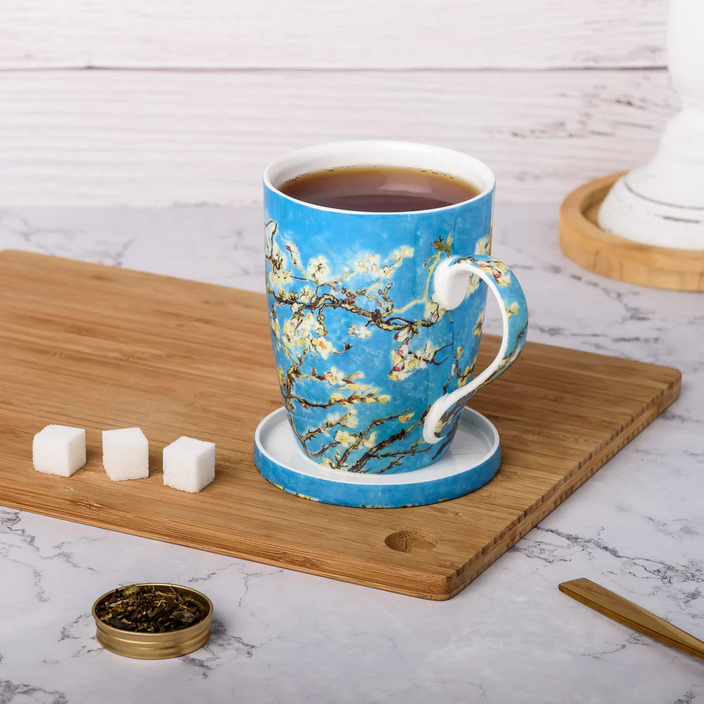 Van Gogh "Almond Blossom" Infuser, Mug & Lid