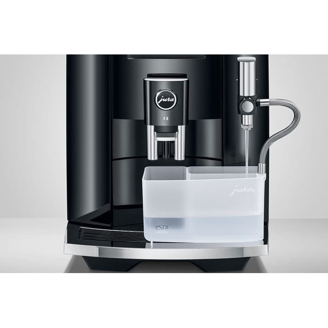 Jura E8 Piano Black Automatic Coffee Machine, Black
