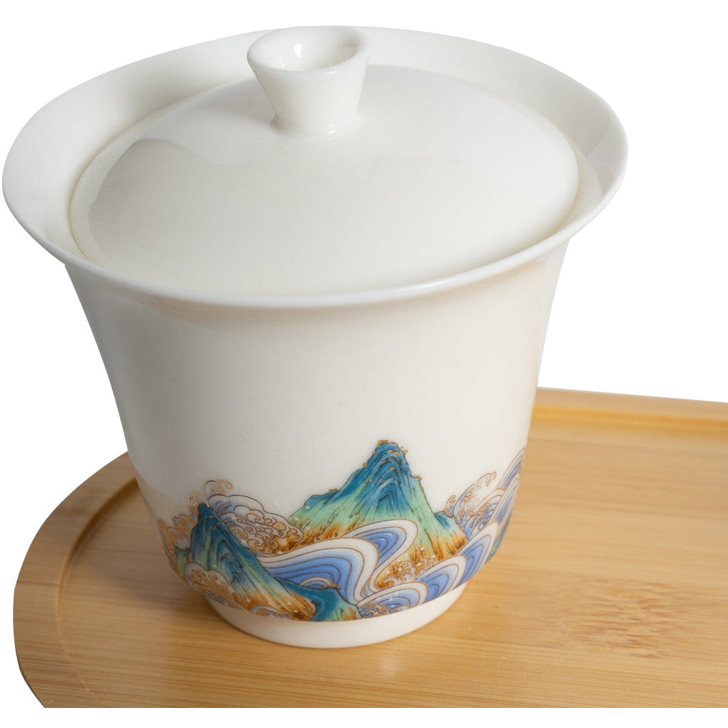 Gaiwan Tea Set, Mountain Landscape