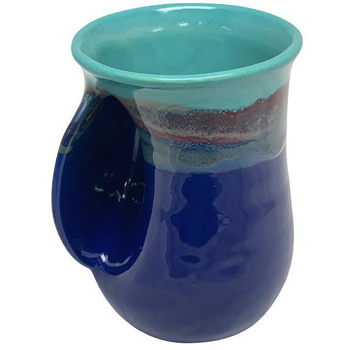 Hand-Hug Mug, LH, Lt. Blue/Dark Blue