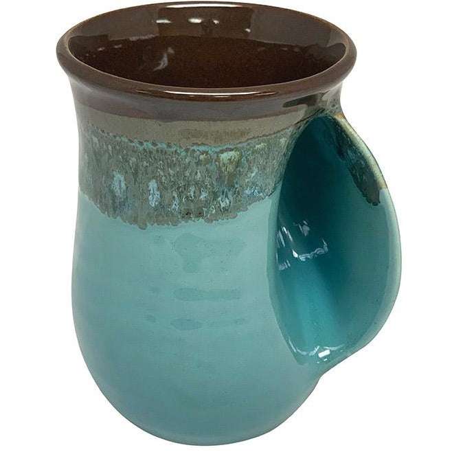 Hand-Hug Mug, RH, Brown/Lt. Blue