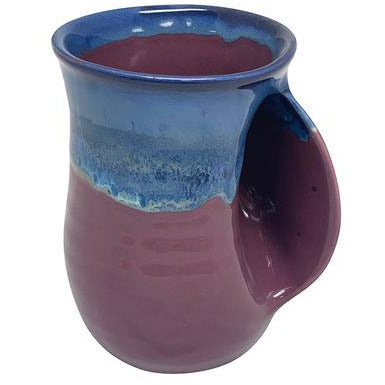 Hand-Hug Mug, RH, Dk. Blue/Purple