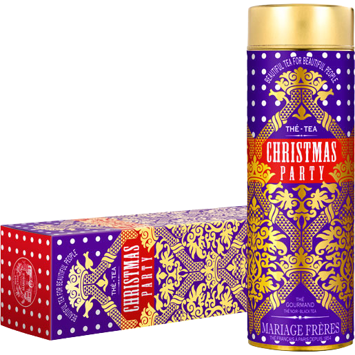 Christmas Party Organic Black Tea Tin Mariage Freres