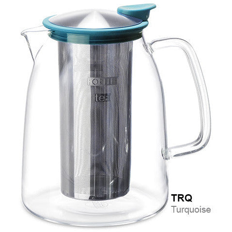 Cold-Brew Tea Maker, Glass/Stainless, 68 oz