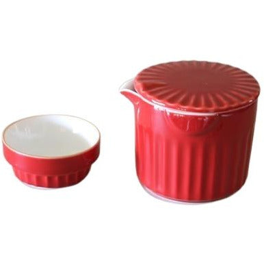 Travel Tea Set, Red or Light Blue