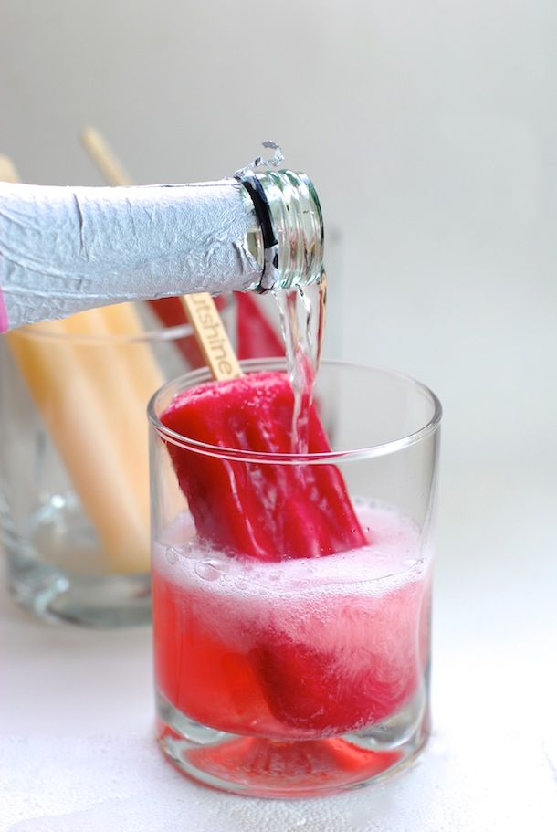 Tipsy Strawberry Citrus Pops