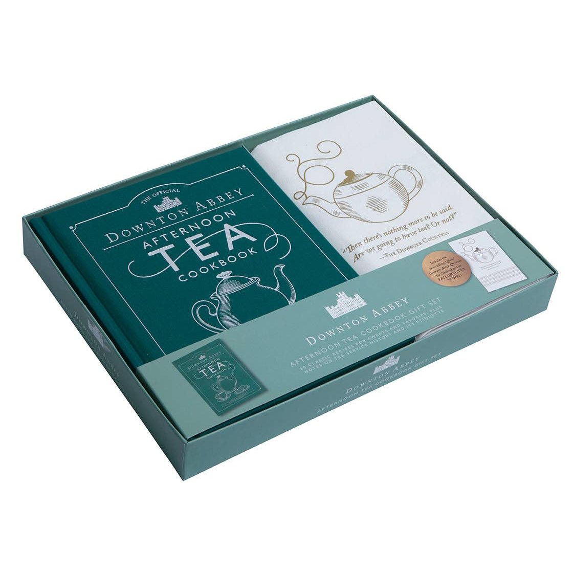 The Official Downton Abbey Afternoon Tea Cookbook Gift Set (Book + Tea Towel)