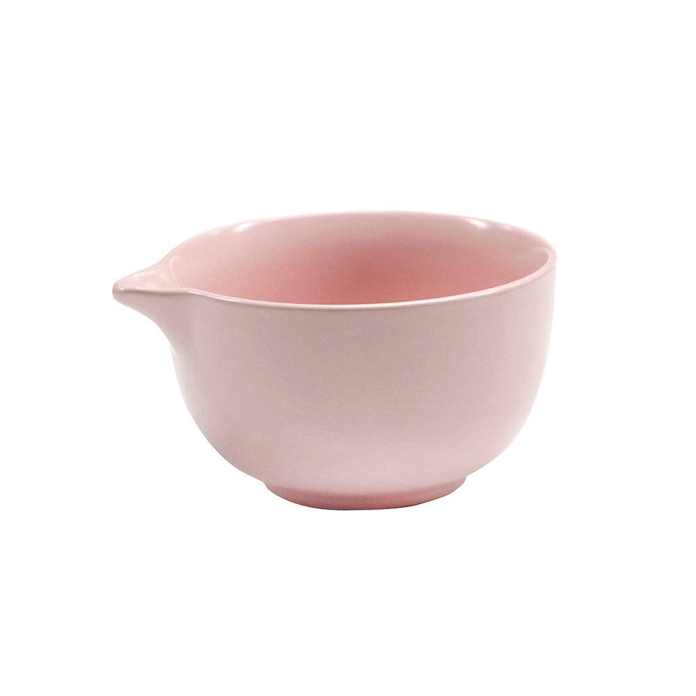 Matcha Bowl With Spout, Colored Glaze