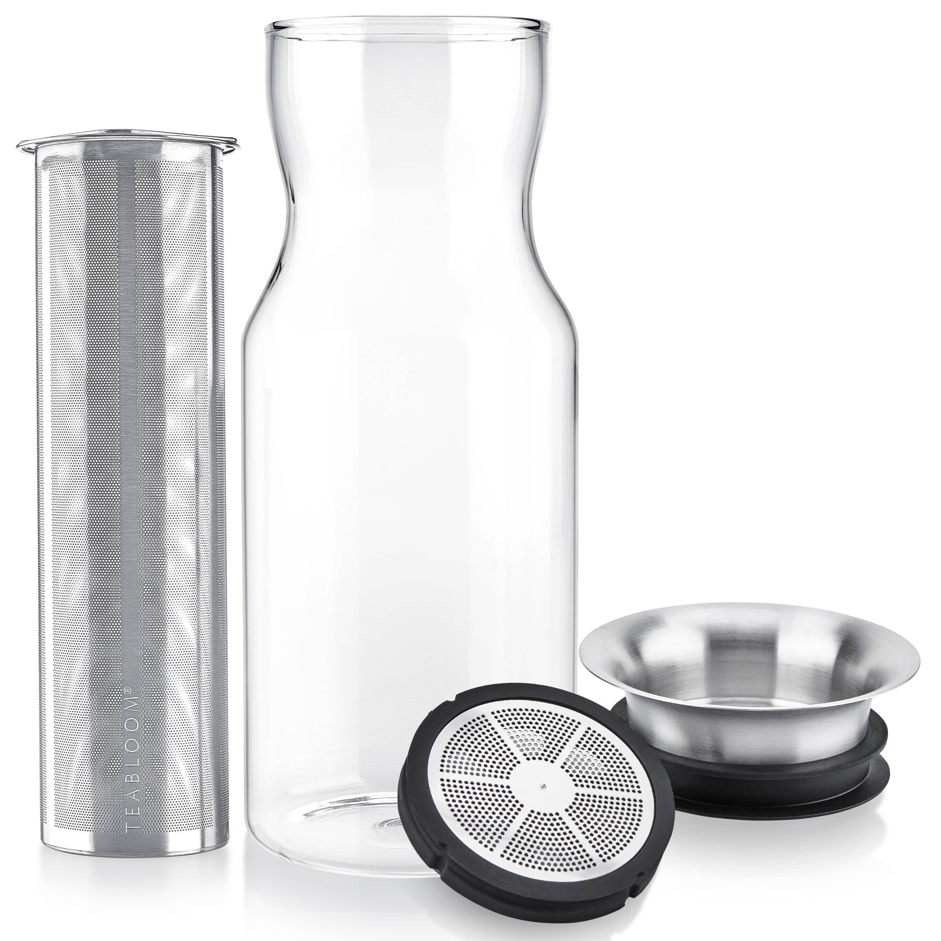 Cold Brew Tea Carafe, Glass/Stainless