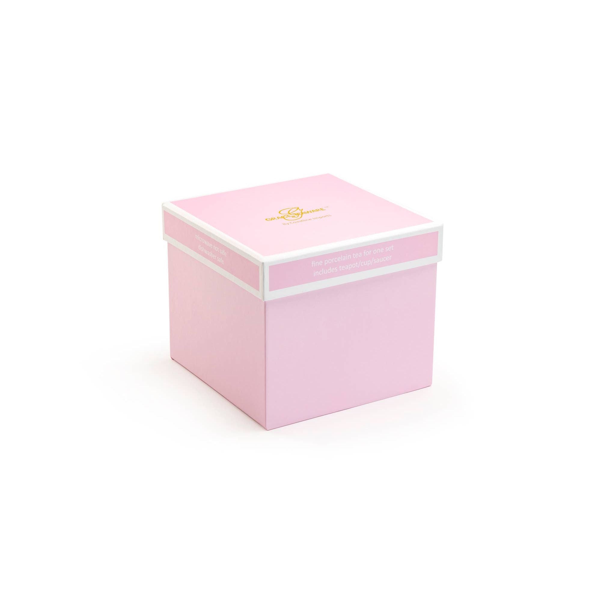 Gold Scroll Tea For One Set