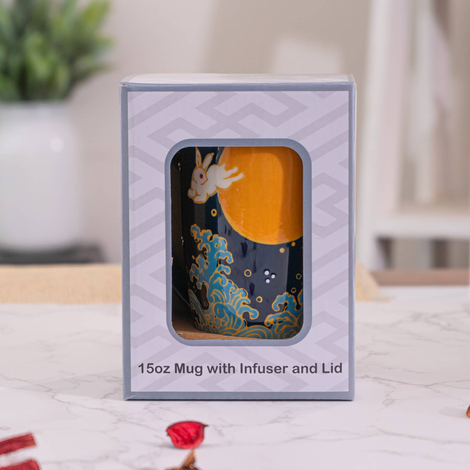 Moon Rabbit Tea Mug, Lid & Infuser