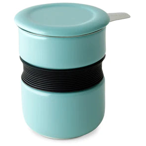 Tasse à infuseur sans poignée, rouge, violet ou turquoise, 12 oz