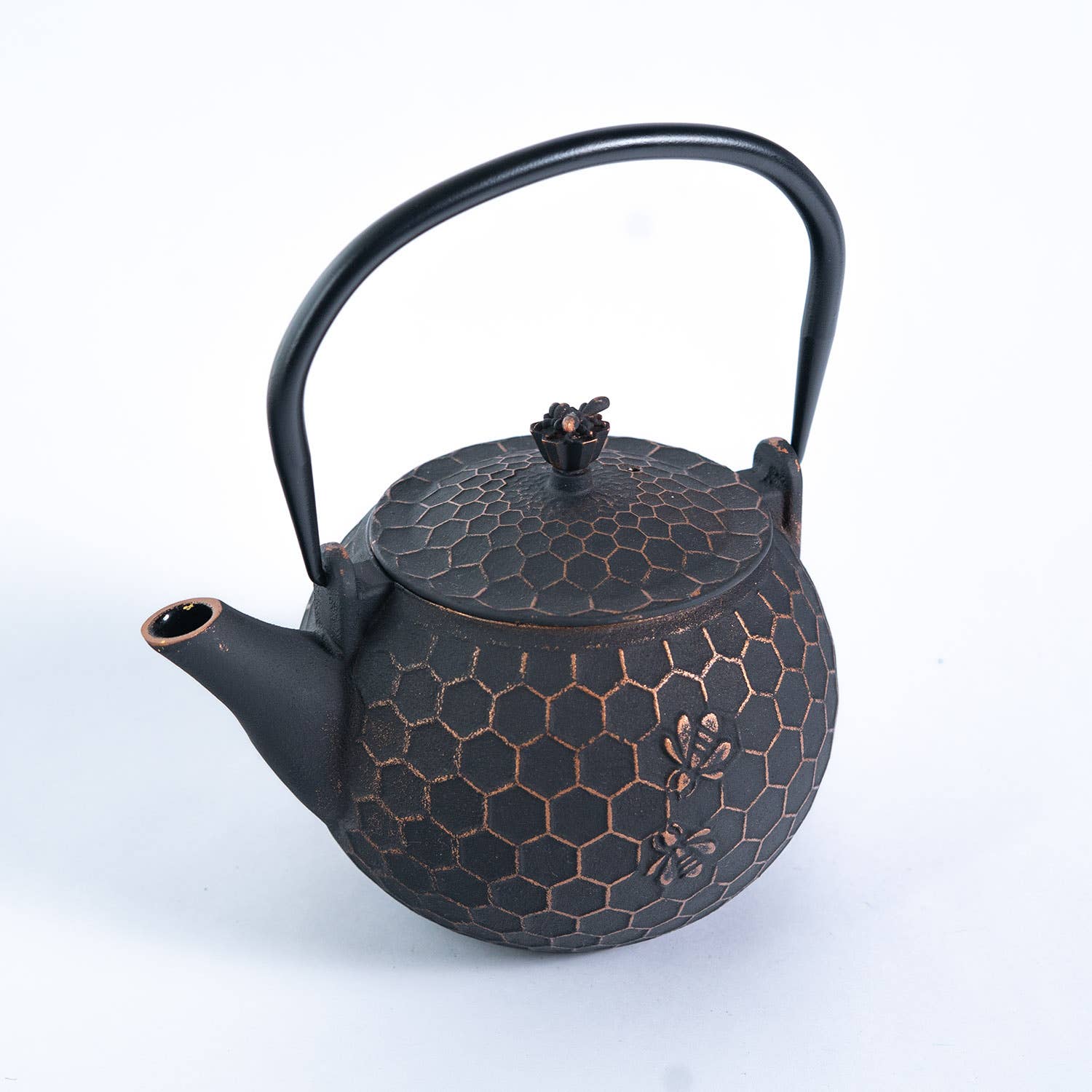 Bronze Honeycomb Cast Iron Tea Pot, 60 oz