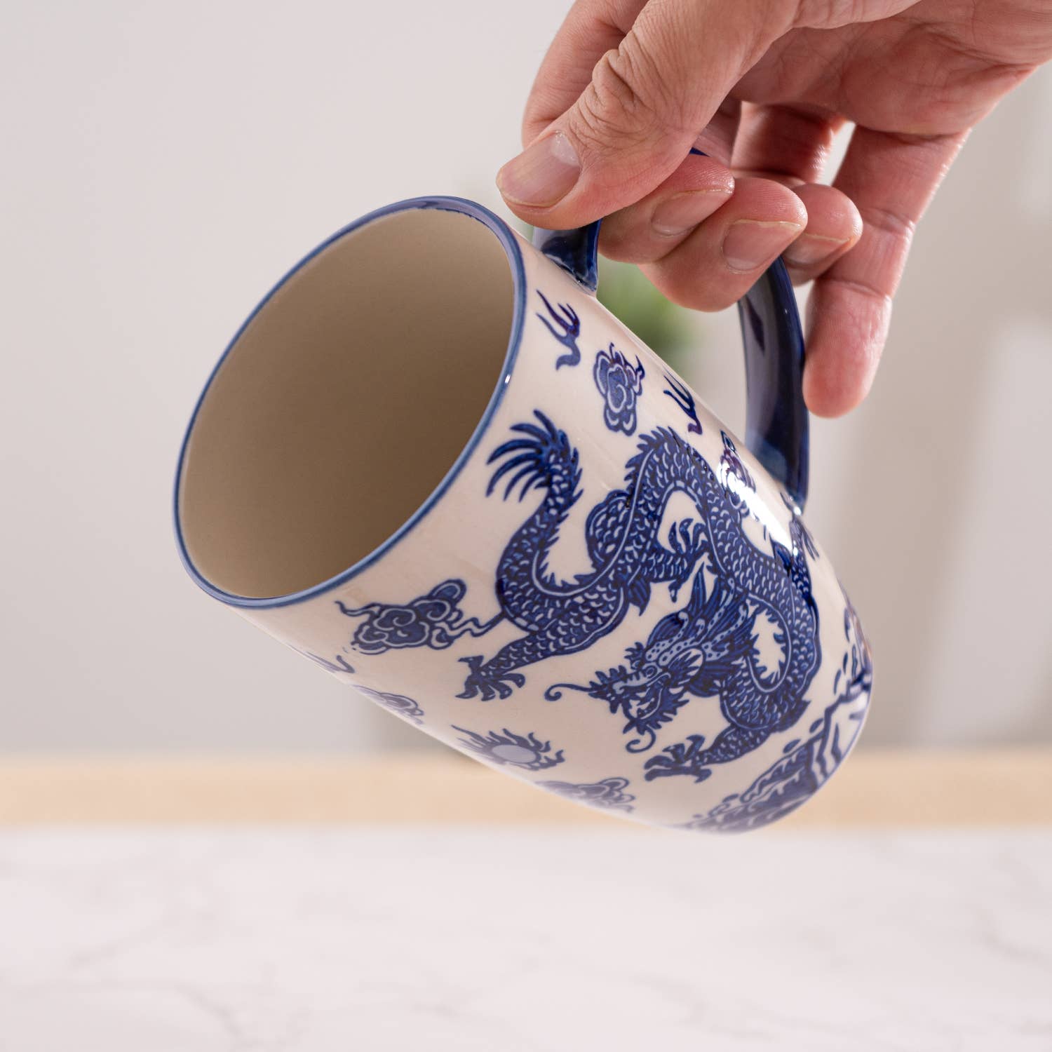 Ryu Dragon Design 15oz Tea Mugs with Lid and Infuser