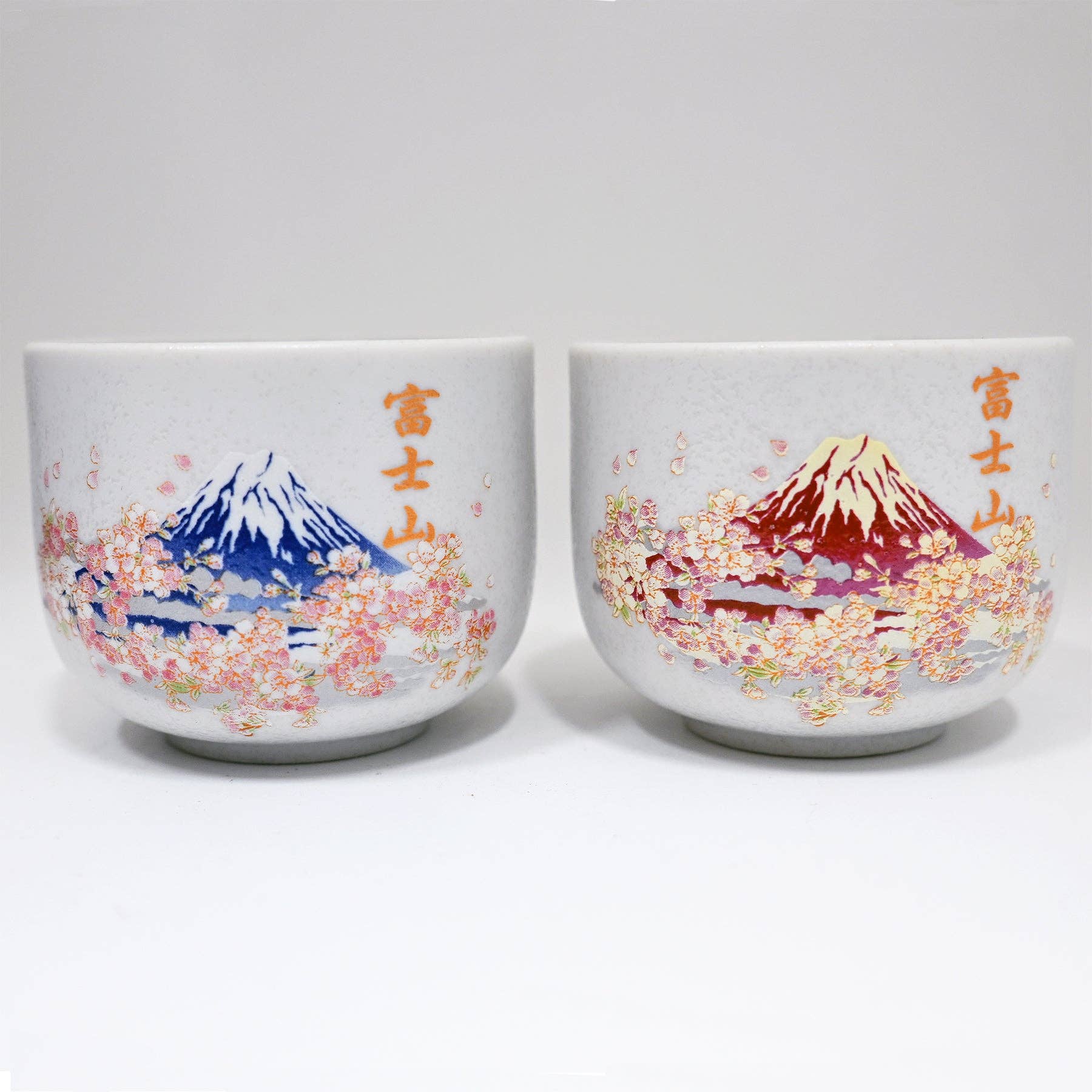 Mount Fuji Cherry Blossoms 2 Cup Set