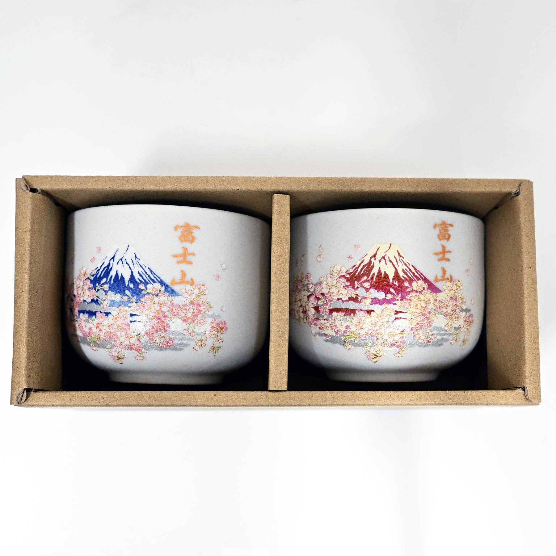 Mount Fuji Cherry Blossoms 2 Cup Set