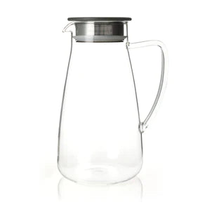 Cold-Brew Tea Maker, Glass, Cranberry, 64 oz.