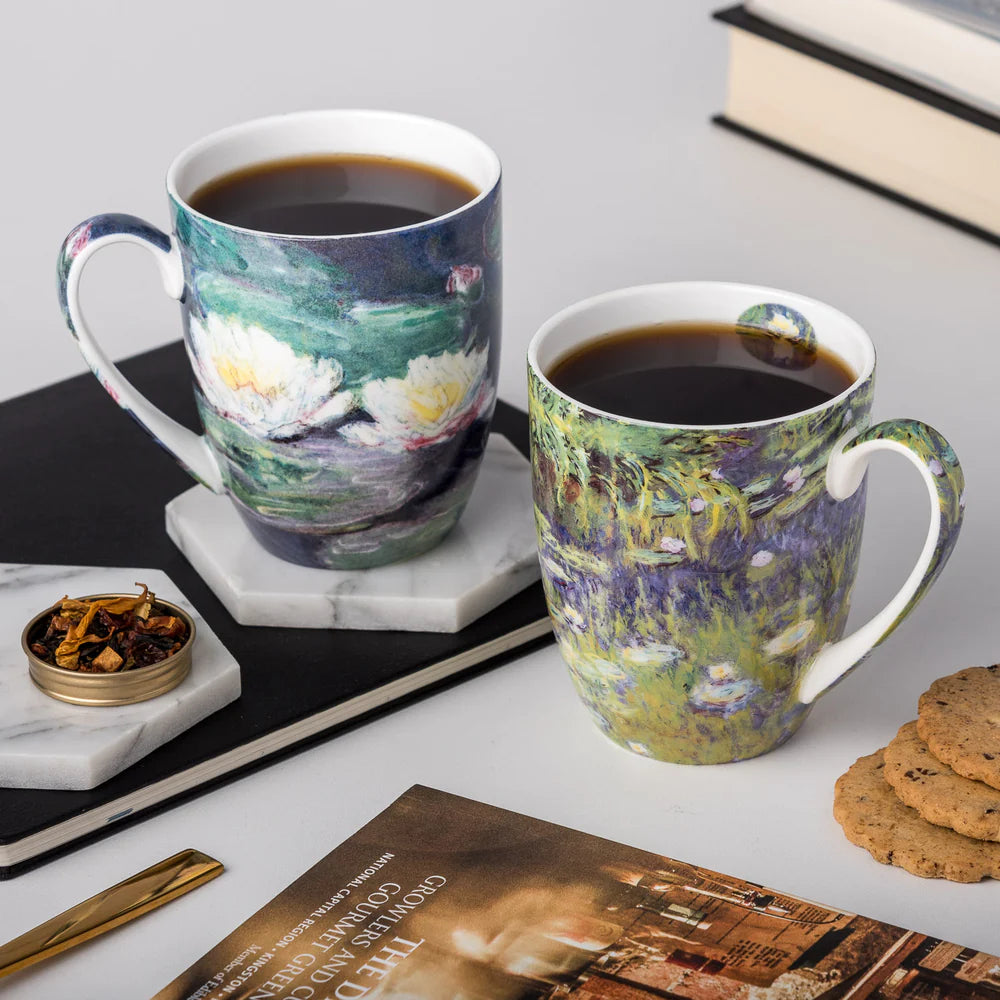 Monet Water Lilies Mug Pair