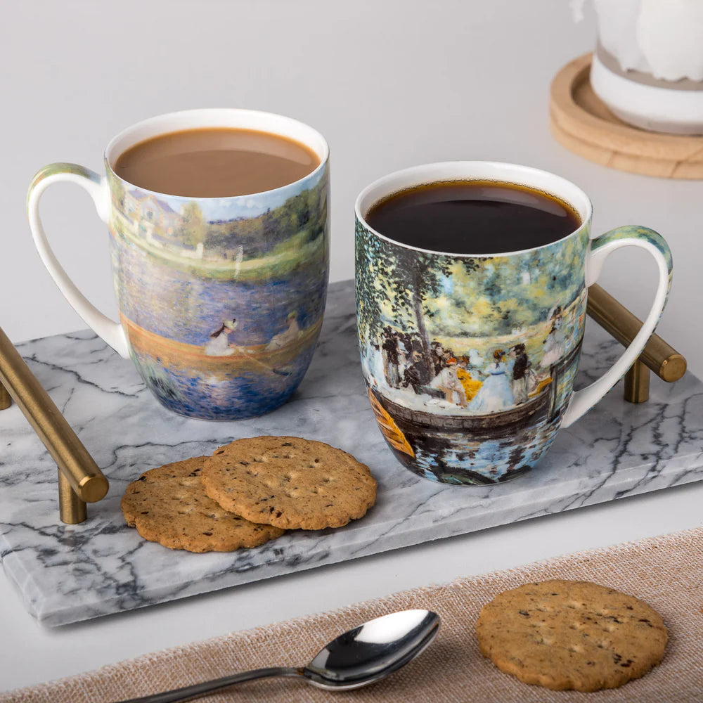 Renoir Boating Mug Pair