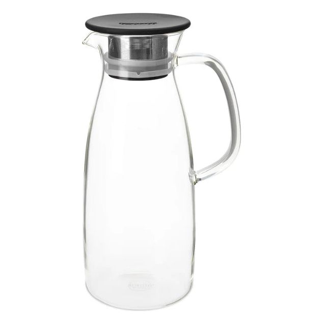 Tetera para preparar té en frío, vidrio, turquesa, 50 oz