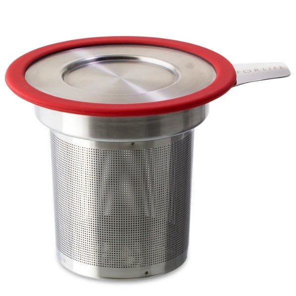 Infusor de té, tapa negra