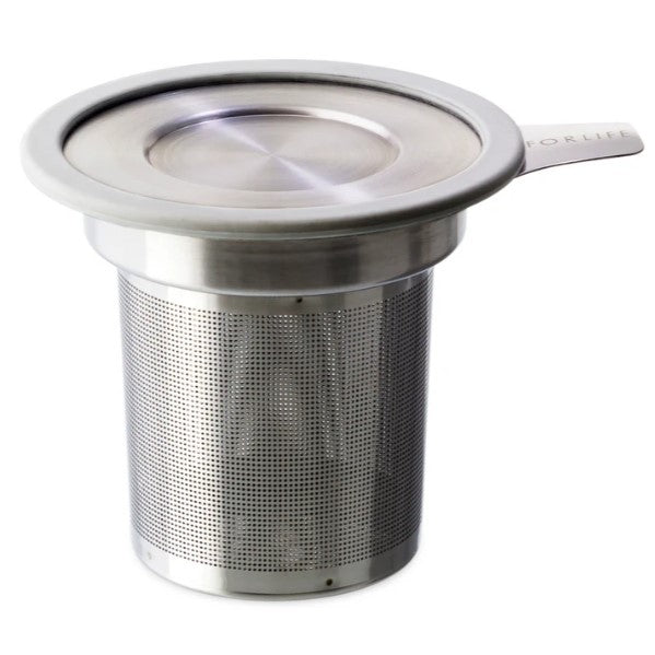 Infusor de té, tapa negra