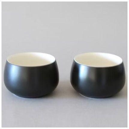 Théière, Poignée Latérale + 2 Tasses, Blanc