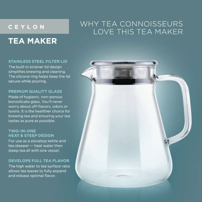 Dual Purpose Glass Tea Maker
