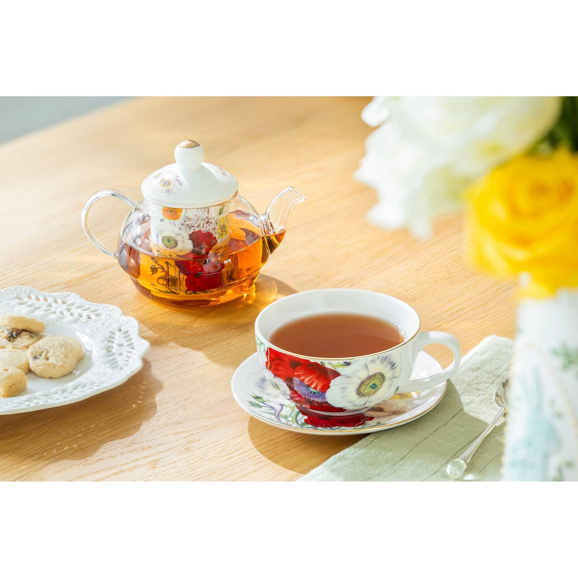 Poppy Field Tea For One Set