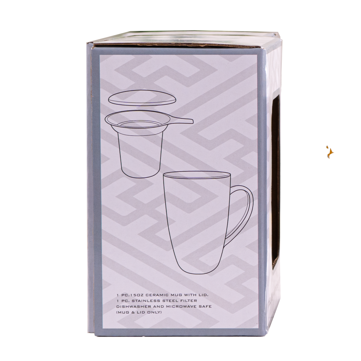 Ryu Dragon Design 15oz Tea Mugs with Lid and Infuser