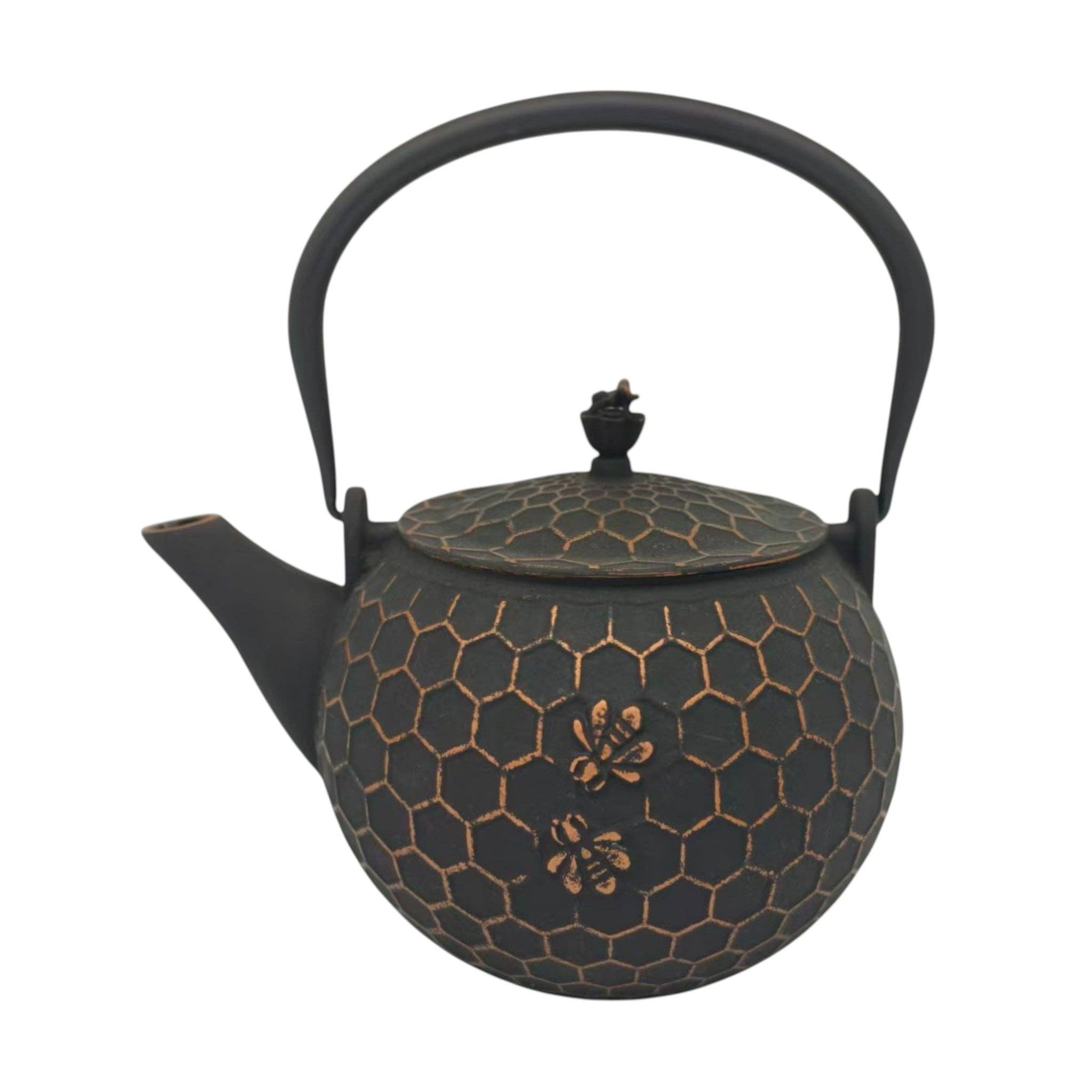 Bronze Honeycomb Cast Iron Tea Pot, 60 oz