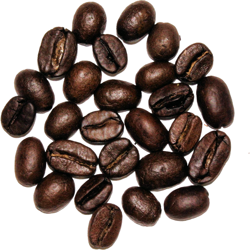Cultured Cup Blend Coffee beans isolated on white