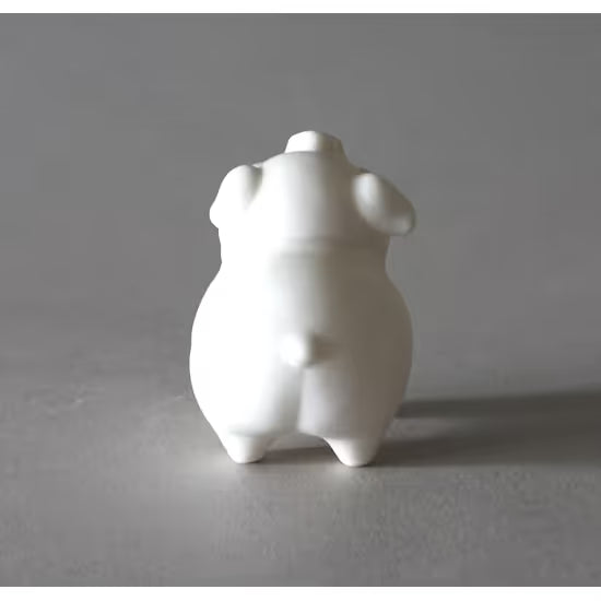 Tea Pet,White Ceramic Pig Design