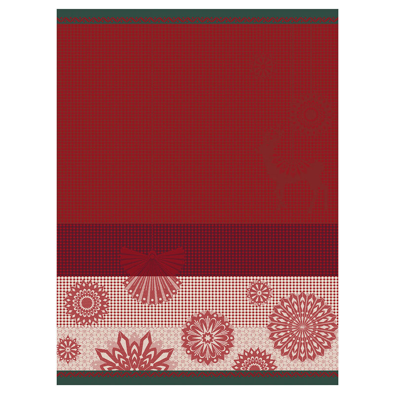 Hand Towel, Star Lights Red