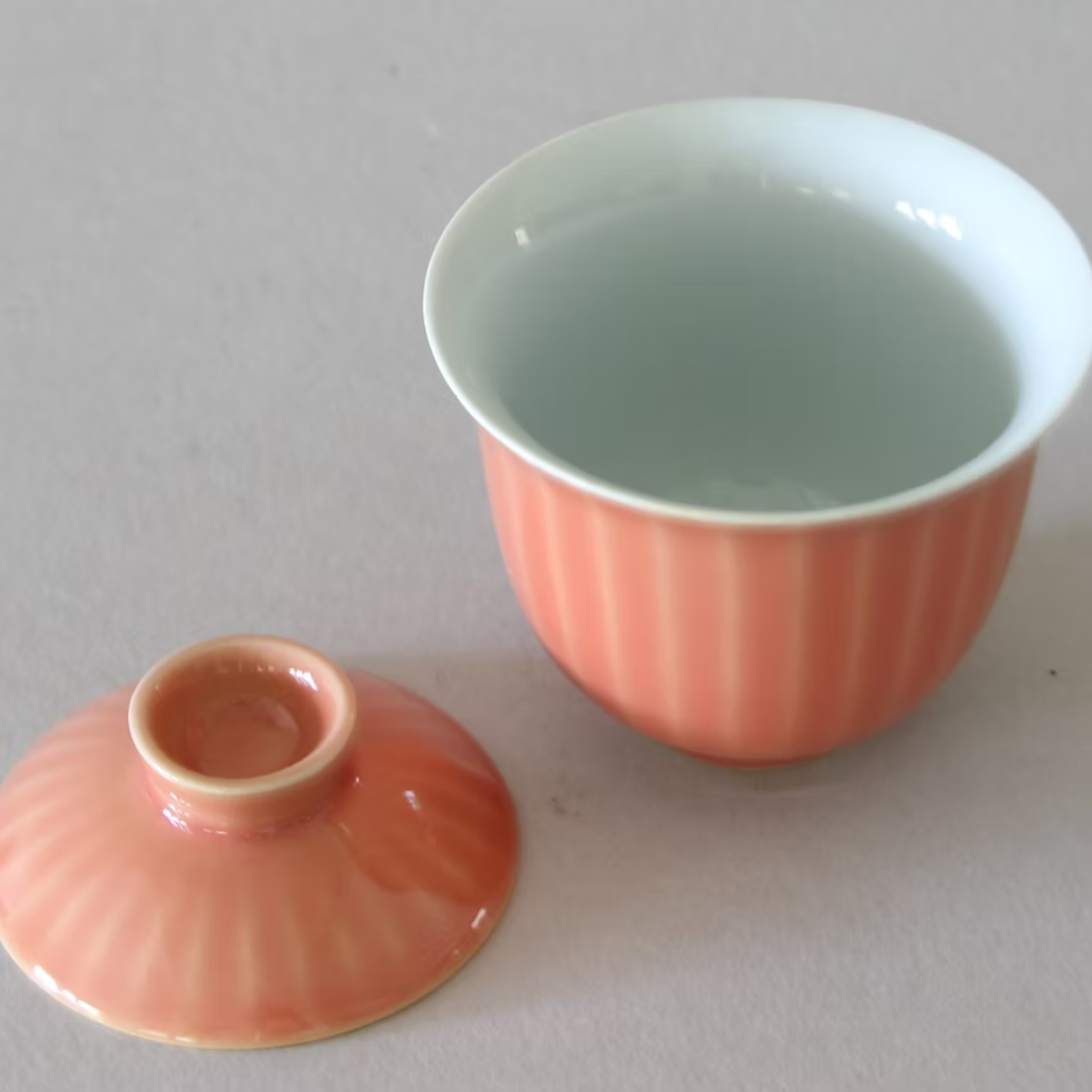 Gaiwan + 2 Tasses, Jolie en Rose