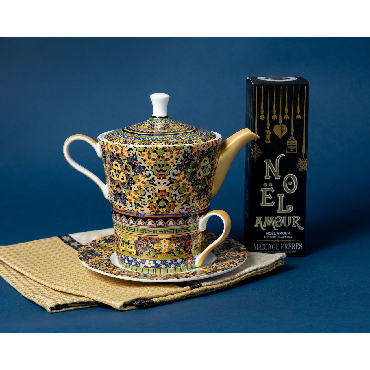 Golden Moroccan Tea For One Set