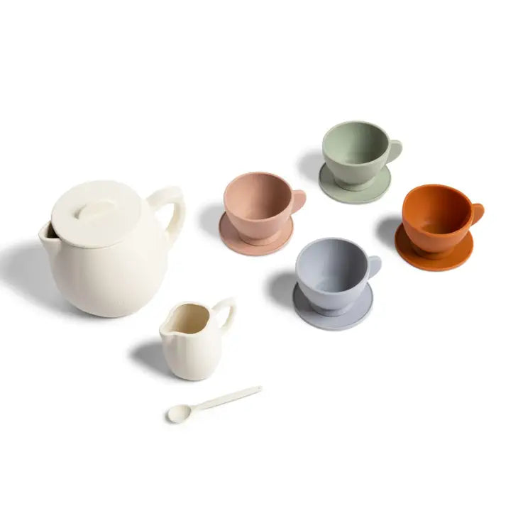Unbreakable Tea Set, Silicone 12 piece set