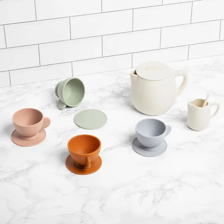 Unbreakable Tea Set, Silicone 12 piece set