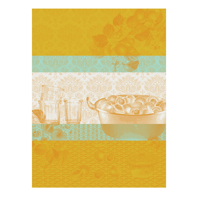 Tea Towel, Apricots Yellow