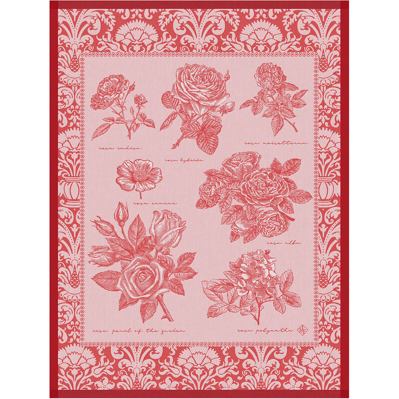 Paño de cocina, maceta rosa