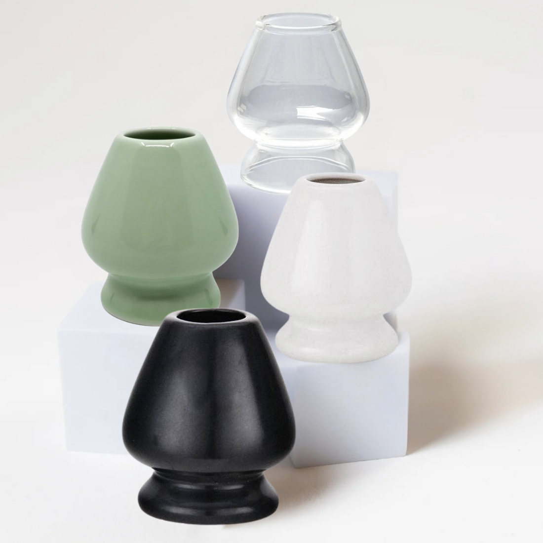 Matcha Whisk 3"H Stand Porcelain Black