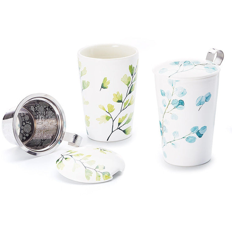 Tree Double-Walled Mug + Infuser, 12 oz