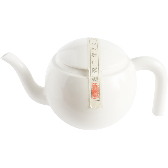 Théière, porcelaine blanche
